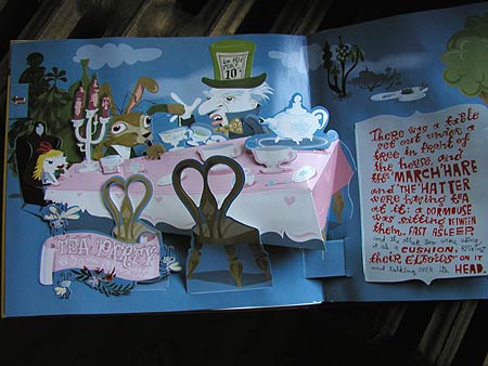 alice in wonderland, the pop-up book