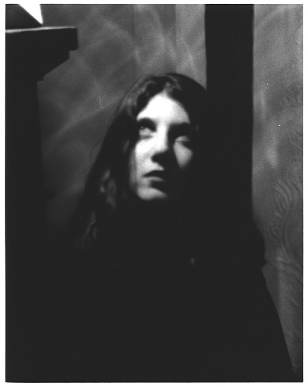 am I goth or not? melancholy self-portrait for a photography class, circa 1994 or so