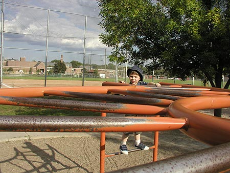 my monkey on the monkey bars