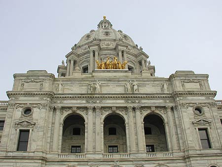 last shot before leaving the minnesota state capitol