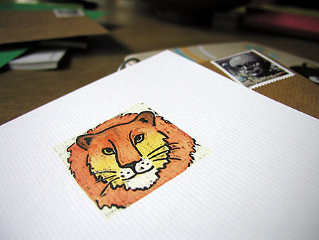 cute lion card