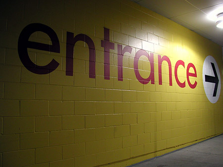 IKEA's underground entrance