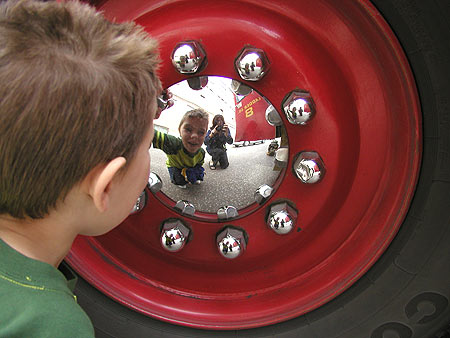 firetruck mirror project shot