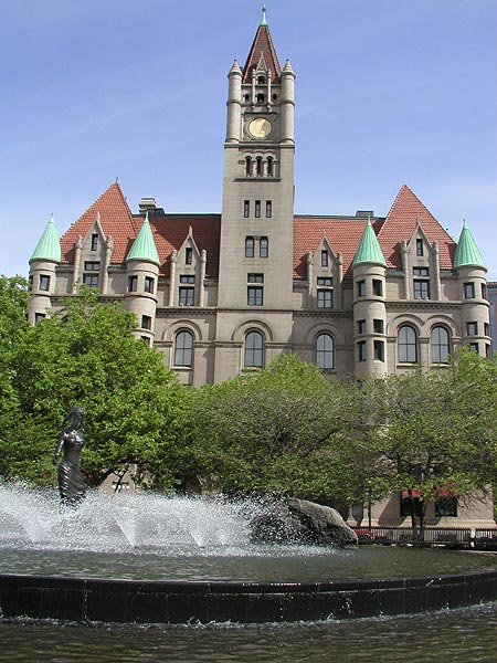 landmark center, without its clock