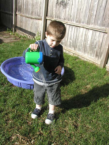 the little man with his little watering can