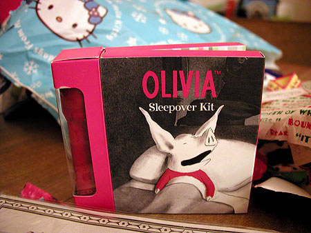 olivia sleepover kit