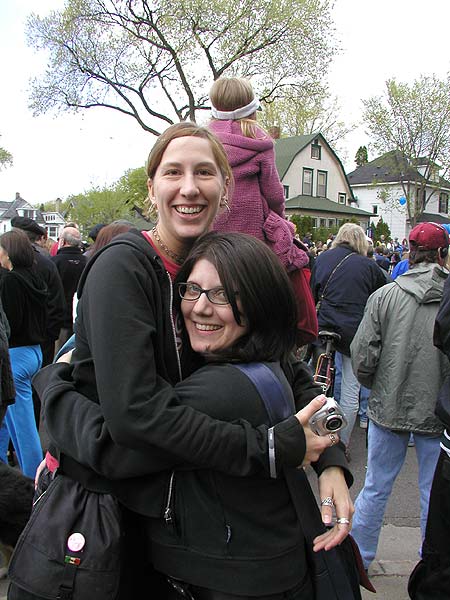 zophia and myself, both wearing flats