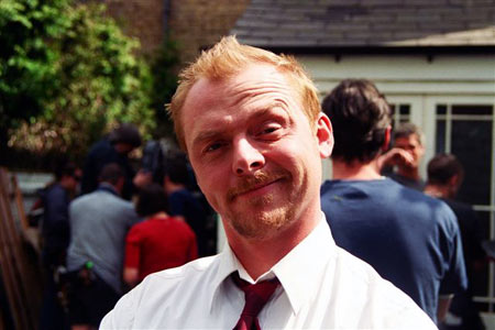 simon pegg on set simon pegg on set