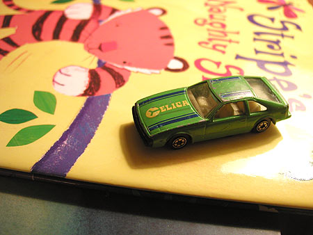 the underside of this faux matchbox car reads Supper Celica