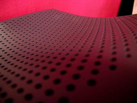 the polka-dotted top of my new monitor the polka-dotted top of my new monitor