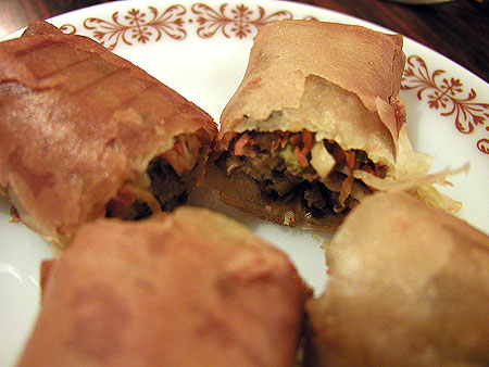 eggless vegan egg rolls