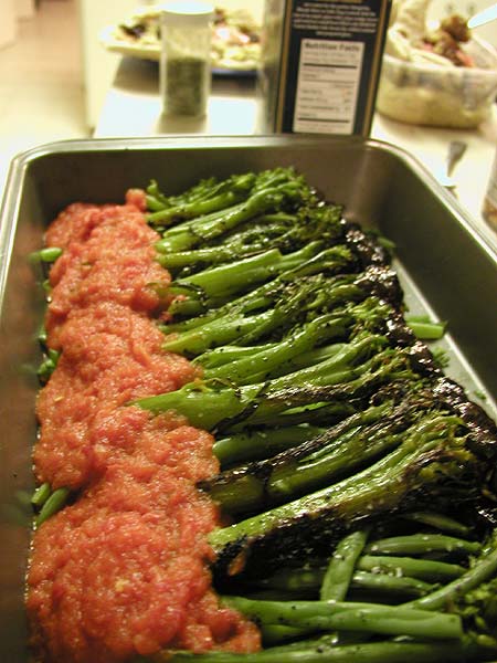 broccolini with two sauces